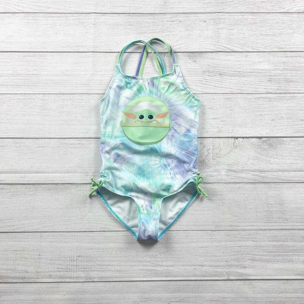 Star Wars Baby Yoda Grogu Tie Dye Swim Suit
